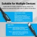 Кабель Type-C-MicroUSB-B 3.0 Vention M/M PVC Round nickel-plated 2A 5Gbps 1m Black (CQABF)