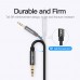 Кабель Audio 3.5мм-3.5мм Vention F/2xM TPE Jaket headset+earphone 0.3m Black (BBSBY)
