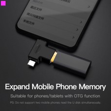 Адаптер MicroUSB-Type-C-OTG 3.0 Vention Black (CDIB0)