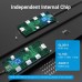 USB HUB 6 в 1 Vention Type-C-HDMI-USB 3USB 3.0 2Type-C 3.1 PD 100W 4K 30Hz 5Gbps 0.15m Grey (TOFHB)