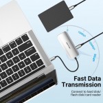USB HUB 6 в 1 Vention Type-C-HDMI-USB 3USB 3.0 2Type-C 3.1 PD 100W 4K 30Hz 5Gbps 0.15m Grey (TOFHB) USB HUB 6 в 1 Vention Type-C-HDMI-USB 3USB 3.0 2Type-C 3.1 PD 100W 4K 30Hz 5Gbps 0.15m Grey (TOFHB)