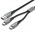 Кабель 2 в 1 USB-Type-C Vention Nylon 2.4А 480Mbps nickel-plated 1m Grey (CQOHF)