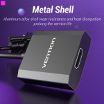 Адаптер HDMI-VGA Vention 0.2m со звуком и питанием Plug and play Black (ACEB0)