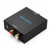 Адаптер Audio Toslink-3.5мм Vention Coaxial/2RCA Digital to Analog gold-plated Black (BDFB0)