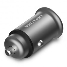 Автомобильное зарядное устройство 2USB Vention 25W QC3.0 DC 12-24V 5A Grey (CC-85-H)
