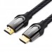 Кабель HDMI-HDMI v.2.0 Vention 4K 60Hz 18Gbps Nylon Braided 3m Black (VAA-B05-B300)
