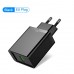 Сетевое зарядное устройство 1USB Vention 18W QC3.0 2.4A Black (FABB0-EU)