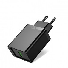 Сетевое зарядное устройство 1USB Vention 18W QC3.0 2.4A Black (FABB0-EU)