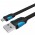 Кабель Vention USB-MicroUSB PVC Flat 0.5m Black (VAS-A08-B050)