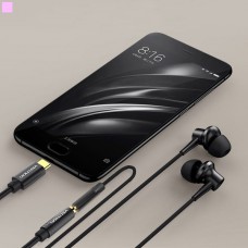 Адаптер Type-C-3.5мм Vention gold-plated 0.1m Black (BGСBA)