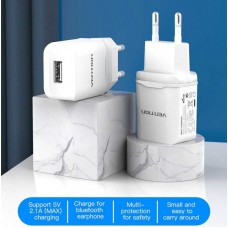 Сетевое зарядное устройство 1USB Vention 10.5W 2.1A White (DC5203-W)