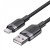 Кабель USB-Type-C Vention Alum Alloy Shell 3A 60W 480Mbps 2m Black (CTNBH)