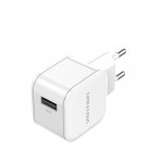 Сетевое зарядное устройство Vention 1USB 18W 3A QC3.0 White (FEKW0-EU)