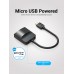 Адаптер MiniHDMI-VGA v.1.4 Vention 1080P 60Hz 0.15m 3.5 audio microusb power Black (AGABB)