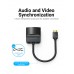Адаптер MiniHDMI-VGA v.1.4 Vention 1080P 60Hz 0.15m 3.5 audio microusb power Black (AGABB)