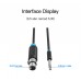 Кабель Audio 6.35мм-XLR Vention TRS PVC M/F nickel-plated 1m Black (BBEBF)