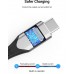 Удлинитель Type-C-Type-C 3.2 Vention Nylon M/F Thunderbolt 3 4K 60Hz PD 100W 10Gbps 5A 1m Grey (TABHH)