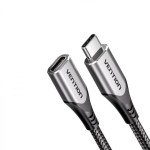 Удлинитель Type-C-Type-C 3.2 Vention Nylon M/F Thunderbolt 3 4K 60Hz PD 100W 10Gbps 5A 1m Grey (TABHH) Удлинитель Type-C-Type-C 3.2 Vention Nylon M/F Thunderbolt 3 4K 60Hz PD 100W 10Gbps 5A 1m Grey (TABHH)