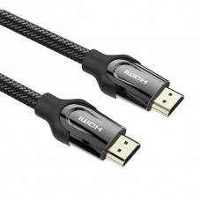Кабель HDMI-HDMI v.2.0 Vention 4K 60Hz 18Gbps Nylon Braided 1m Black (VAA-B05-B100)