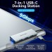 USB HUB Vention 7 in 1 Type-C-HDMI-USB 3USB 4K60Hz SD/TF PD 100W Gray (TOPHB)