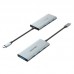 USB HUB Vention 7 in 1 Type-C-HDMI-USB 3USB 4K60Hz SD/TF PD 100W Gray (TOPHB)