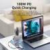 USB HUB Vention 7 in 1 Type-C-HDMI-USB 3USB 4K60Hz SD/TF PD 100W Gray (TOPHB)