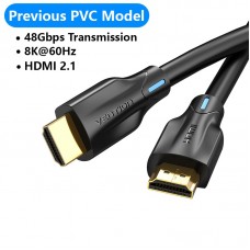 Кабель HDMI-HDMI v.2.1 Vention PVC Shell 8K 60Hz 4K 120Hz 48Gbps HDR 3D 5m Black (AANBJ)