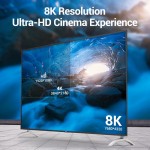 Кабель HDMI-HDMI v.2.1 Vention PVC Shell 8K 60Hz 4K 120Hz 48Gbps HDR 3D 5m Black (AANBJ) Кабель HDMI-HDMI v.2.1 Vention PVC Shell 8K 60Hz 4K 120Hz 48Gbps HDR 3D 5m Black (AANBJ)