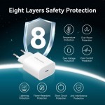 Сетевое зарядное устройство Vention 1Type-C 20W 3A + USB-C to Lightning cable М-М White
