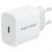 Сетевое зарядное устройство Vention 1Type-C 20W 3A + USB-C to Lightning cable М-М White
