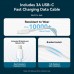Сетевое зарядное устройство Vention 1Type-C 20W 3A + USB-C to Lightning cable М-М White