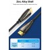 Кабель HDMI-HDMI v.2.0 Vention Optical Zinc PVC 4K 60Hz 18Gbps gold-plated 1.5m Black (ALABG)