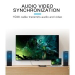 Кабель HDMI-HDMI v.2.0 Vention 4K 60Hz 18Gbps gold-plated 3m Black (VAA-M02-B300)