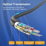 Кабель DisplayPort-DisplayPort v1.4 Vention Optical Zinc PVC 8K 60Hz 4K 144Hz 2K 165Hz 32Gbps 15m Black (HCBBN)