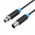 Кабель Audio XLR-XLR Vention PVC M/F nickel-plated 1m Black (BBFBF)