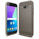 Чехол накладка TPU SK Fiber Carbon для Samsung A5 2017 A520 Grey