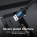 Кабель USB-USB 3.0 Vention F/F PVC Round 5Gbps 1m Black (CONBF)