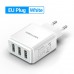 Сетевое зарядное устройство 3USB Vention 17W QC3.0 2.4A White (DC5307-W)