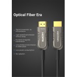 Кабель HDMI-HDMI v.2.1 Vention Optical PVC 8K 60Hz 4K 120Hz 48Gbps Dolby 7.1 80m Black (AAZBAF)