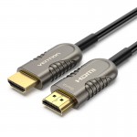 Кабель HDMI-HDMI v.2.1 Vention Optical PVC 8K 60Hz 4K 120Hz 48Gbps Dolby 7.1 40m Black (AAZBV)
