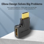 Адаптер HDMI-HDMI Vention F/M Right 90 4K 60Hz gold-plated Black (AIPB0) Адаптер HDMI-HDMI Vention F/M Right 90 4K 60Hz gold-plated Black (AIPB0)