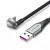 Кабель USB-Type-C Vention TPE Nylon U-Shaped 180° PD 66W 5A 480Mbps nickel-plated 0.5m Grey (COHHD)