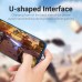 Кабель USB-Type-C Vention TPE Nylon U-Shaped 180° PD 66W 5A 480Mbps nickel-plated 0.5m Grey (COHHD)