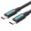 Кабель Type-C-Type-C Vention TPE Round PD 100W 5A 480Mbps 0.5m Black (COTBD)