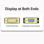 Адаптер DVI-I-VGA Vention M/F (24 + 5) 1080P 60Hz Upgraded Black (ECFB0)
