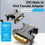 Адаптер DVI-I-VGA Vention M/F (24 + 5) 1080P 60Hz Upgraded Black (ECFB0)
