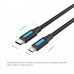 Кабель Type-C-MicroUSB Vention PVC 3A 480Mbps nickel-plated 1.5m Black (COVBG)
