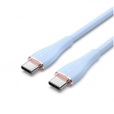 Кабель Type-C-Type-C Vention TPU PD 100W QC 4.0 5A 480мbps 1m Blue (TAWSF)