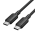 Кабель Type-C-Type-C Vention TPE PVC Round PD 60W 3A 480Mbps 1m Black (TRCBF)