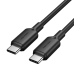 Кабель Type-C-Type-C Vention TPE PVC Round PD 60W 3A 480Mbps 1m Black (TRCBF)